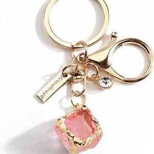 Healing crystal purse/bag charm keychain